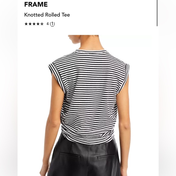 Frame rolled knot tee - Picture 4 of 11